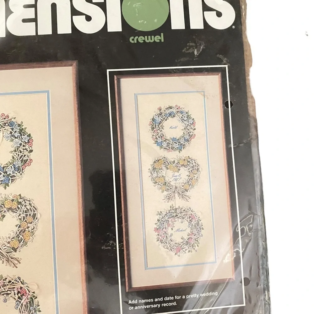 Dimensions Crewel Set Hearts
